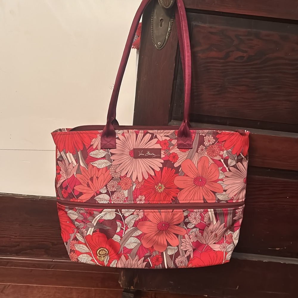 VERA BRADLEY EXPANDABLE Bohemian Blooms NEW travel weekender Bag - Picture 2 of 11